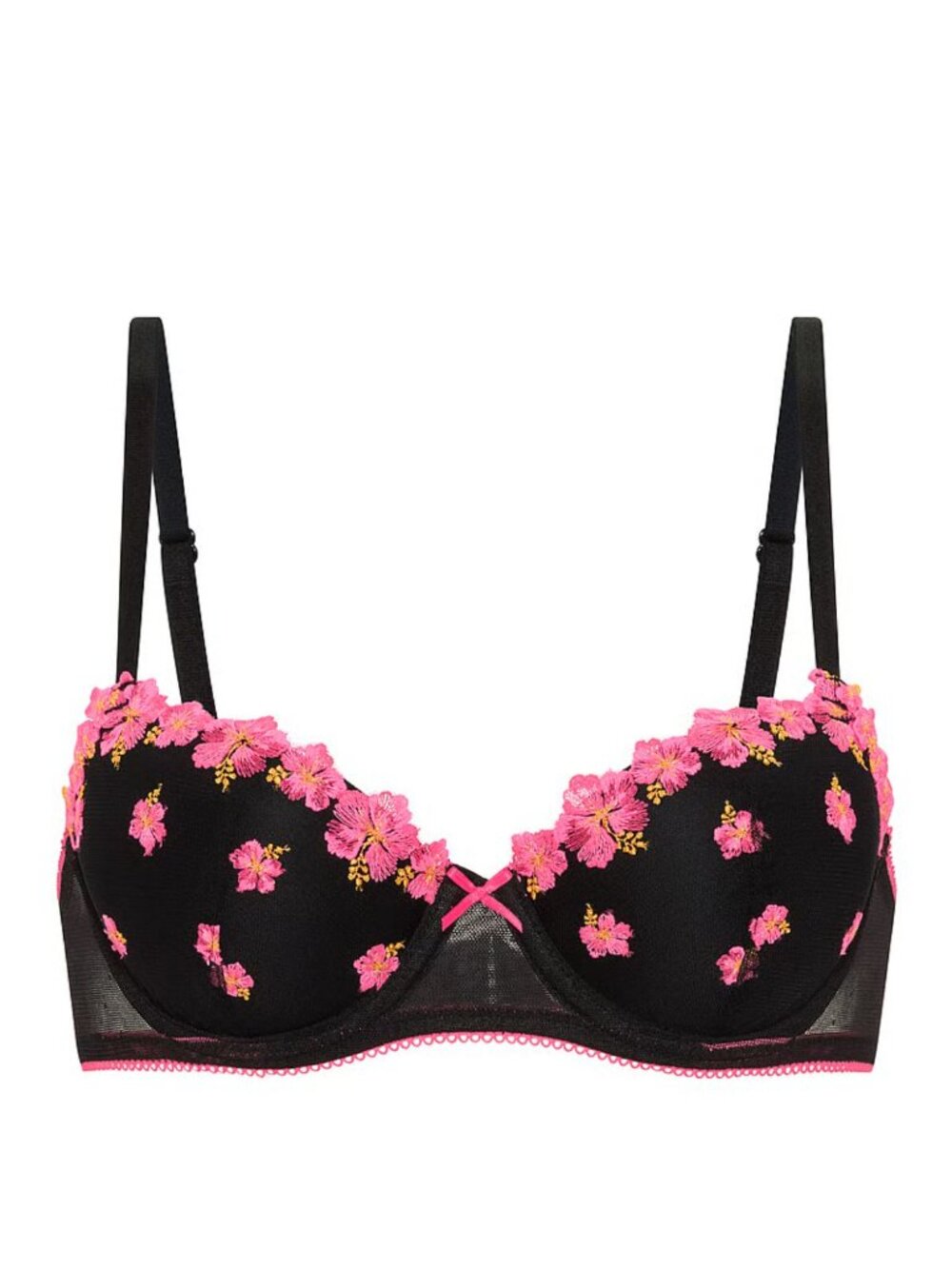 New! Victoria’s Secret PINK Wink Black Lightly Lined Bra 32D 34678